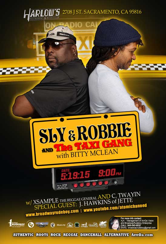 Read more about the article SLY & ROBBIE & THE TAXI GANG with BITTY MCLEAN – May 2015 Calendar