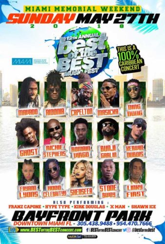 Read more about the article Full Line Up Revealed For 12th Annual Best of the Best Music Fest