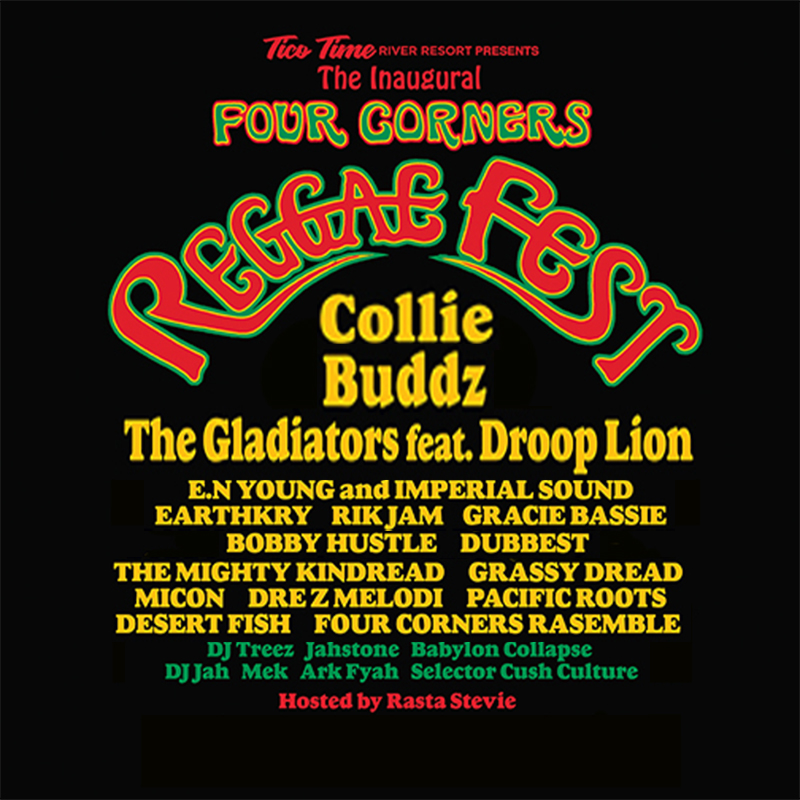 Read more about the article The FOUR CORNERS REGGAE FEST is on for SEP 3-5 2021.  Unfortunately, STEPHEN MARLEY will not be able to perform.