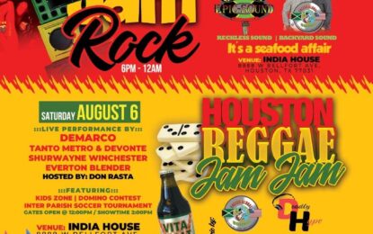 Houston Reggae Jam Jam on August 6, 2022!