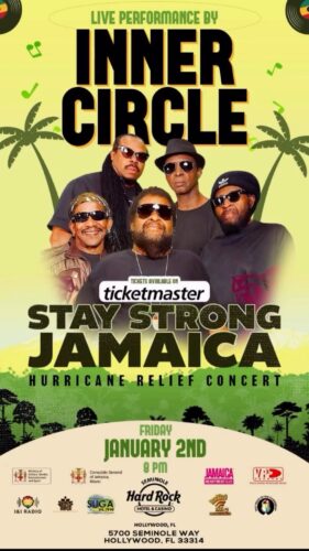 Read more about the article New Song by Inner Circle “Stay Strong” Listen Here ~ Stay Strong Jamaica benefit concert January 2, Hollywood, FL. ~ Get Tix Here