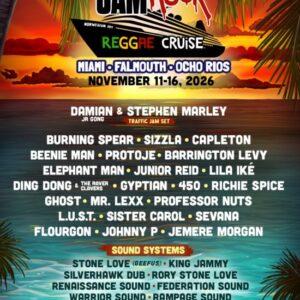 DAMIAN MARLEY’S WELCOME TO JAMROCK REGGAE CRUISE Returns To Jamaica For The 11th Annual Voyage, November 11-16, 2026