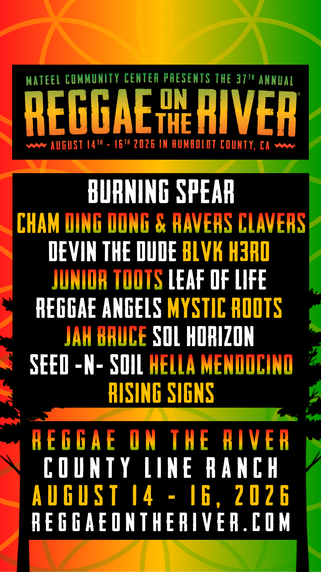 You are currently viewing Reggae on the River 2026 Brings Legendary Burning Spear and a Celebration of Legacy to the Humboldt Redwoods