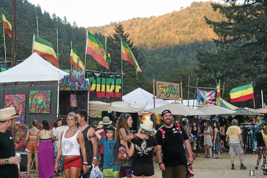 Reggae on the River on the Eel River in Southern Humboldt in Northern California
