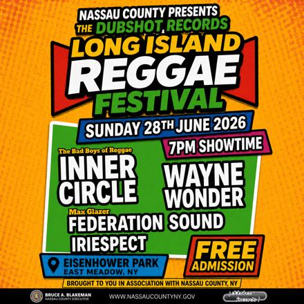 You are currently viewing Long Island Reggae Festival with Inner Circle, Wayne Wonder, IRIEspect and More on Sunday, June 28th 2026 at  Eisenhower Park, East Meadow, NY